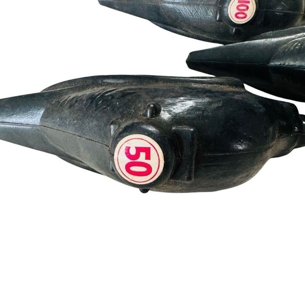 Lot of 3 black Crow Plastic point based BB Gun targets-carnival games 1950/1960s - Picture 6 of 15